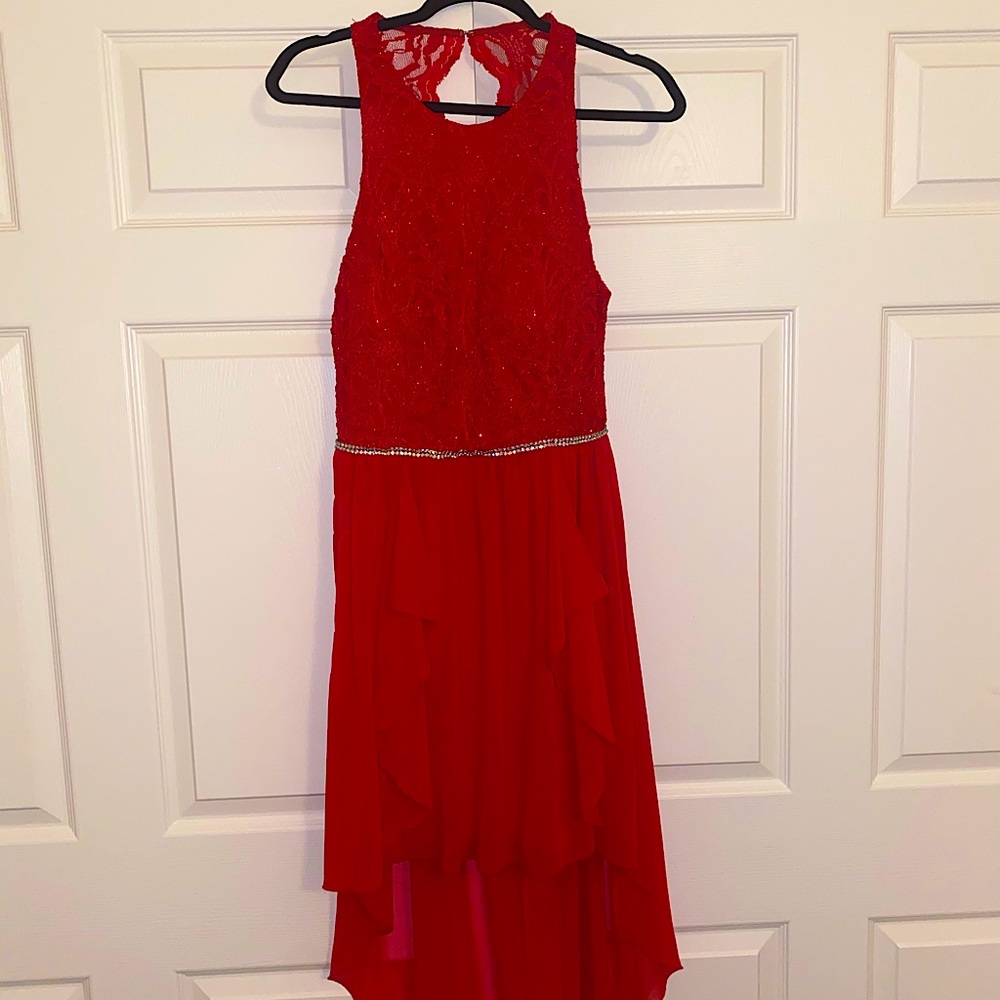 red high low dress homecoming